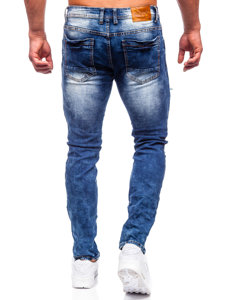 Férfi slim fit farmernadrág gránátkék színben Bolf E7860