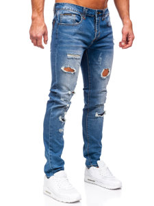 Férfi slim fit farmernadrág gránátkék színben Bolf MP0086BS