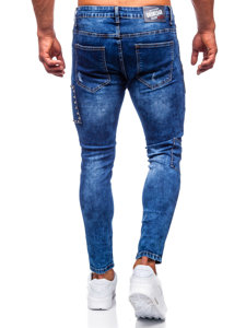 Férfi slim fit farmernadrág gránátkék színben Bolf TF249