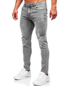 Férfi slim fit farmernadrág szürke színben Bolf KX759-C