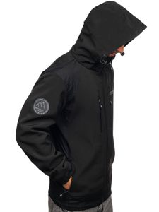 Férfi softshell dzseki fekete Bolf P195