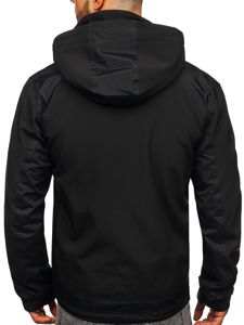 Férfi softshell dzseki fekete Bolf P195