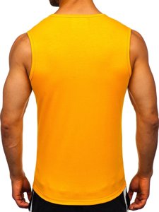 Férfi tank-top minta nélkül narancssárga Bolf 99001