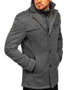 Férfi téli kabát szürke színben Bolf 88805