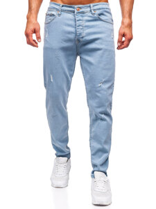 Kék férfi slim fit farmer Bolf 6447