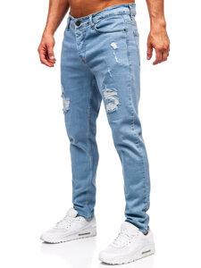 Kék férfi slim fit farmer Bolf 6461