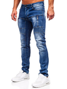 Kék férfi slim fit farmer Bolf MP0046B