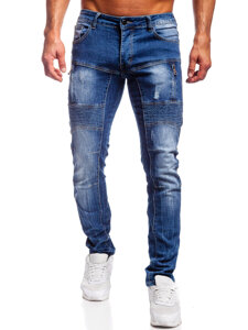 Kék férfi slim fit farmer Bolf MP0046B