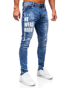 Kék férfi slim fit farmernadrág Bolf TF292