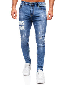 Kék férfi slim fit farmernadrág Bolf TF292