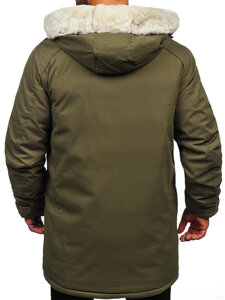 Khaki férfi téli parka dzseki Bolf 5M120