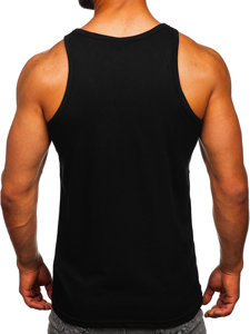 Mintás fekete színű boksz tank-top Bolf 143029