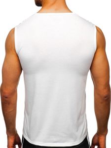 Mintás tank-top fehér Bolf KS2077