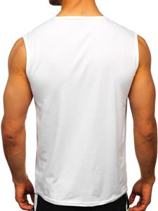 Mintás tank-top fehér Bolf KS2092