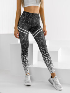 Női leggings fekete színben Bolf 0933