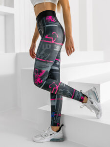 Női leggings fekete színben Bolf 20668