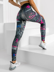 Női leggings fekete színben Bolf 20668