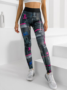 Női leggings fekete színben Bolf 20668