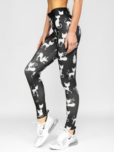 Női leggings fekete színben Bolf 20703