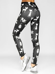 Női leggings fekete színben Bolf 20703