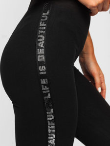 Női leggings fekete színben Bolf W7106