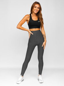 Női leggings grafit színben Bolf YW88024