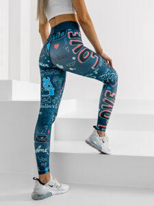 Női leggings gránátkék színben Bolf 20755