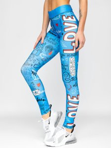 Női leggings kék színben Bolf 20755