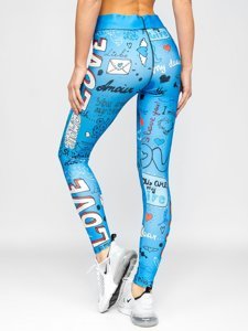 Női leggings kék színben Bolf 20755