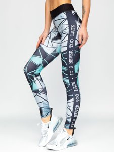 Női leggings mentazöld színben Bolf 20432