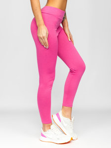 Női leggings sötét rózsaszín színben Bolf YW01058