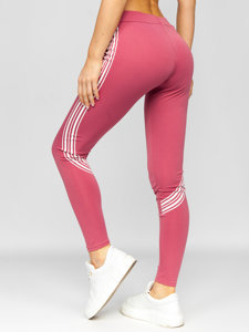 Sötét rózsaszín színű női leggings Bolf W7155