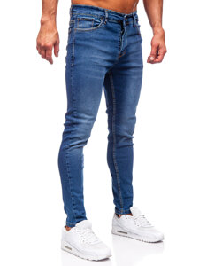 Sötétkék férfi farmer nadrág slim fit Bolf 6262