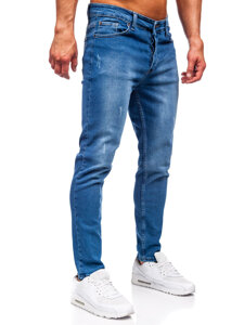 Sötétkék férfi farmer nadrág slim fit Bolf 6458