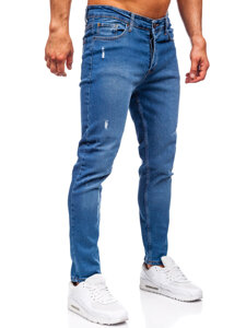 Sötétkék férfi farmer nadrág slim fit Bolf 6486