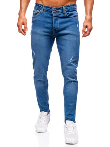 Sötétkék férfi farmer nadrág slim fit Bolf 6486