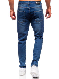 Sötétkék férfi farmer nadrág slim fit Bolf 6518