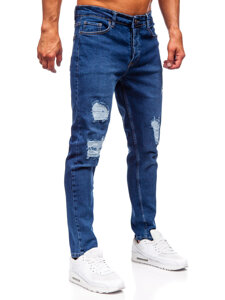 Sötétkék férfi farmer nadrág slim fit Bolf 6536