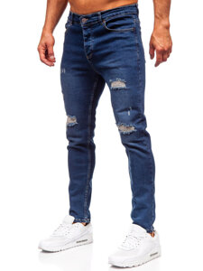 Sötétkék férfi farmer nadrág slim fit Bolf 6569