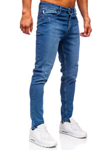 Sötétkék férfi farmernadrág slim fit Bolf 6175