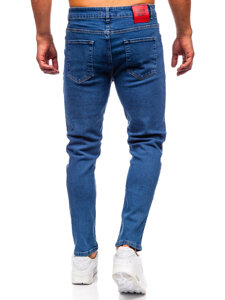 Sötétkék férfi farmernadrág slim fit Bolf 6565