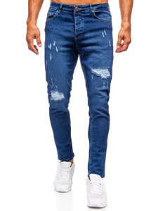 Sötétkék férfi farmernadrág slim fit Bolf 6569-1