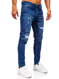 Sötétkék férfi farmernadrág slim fit Bolf 6569-1