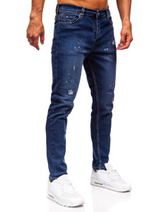 Sötétkék férfi farmernadrág slim fit Bolf 6571