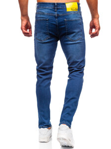 Sötétkék férfi farmernadrág slim fit Bolf 6591