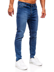 Sötétkék férfi farmernadrág slim fit Bolf 6592