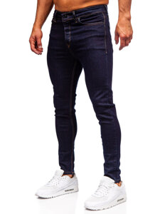 Sötétkék férfi slim fit farmer Bolf 5313