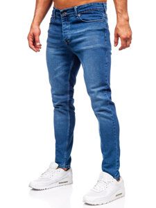 Sötétkék férfi slim fit farmer Bolf 6430