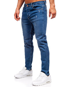 Sötétkék férfi slim fit farmer Bolf 6452