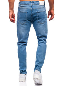 Sötétkék férfi slim fit farmer Bolf 6462